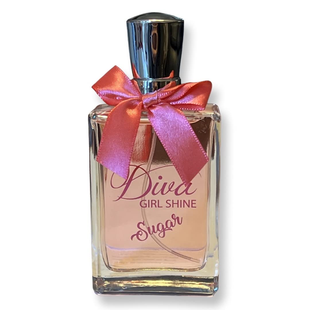 United Scents DIVA GIRL SHINE SUGAR - Eau de Parfum for Women - Notes of Tangerine, Honeysuckle, and Wild Berry - 3.4 Fl Oz