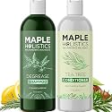Shampoo and Conditioner for Oily Hair and Scalp - Sulfate and Paraben Free Shampoo and Conditioner Set for Oily Hair Care with Deep Cleansing Tea Tree