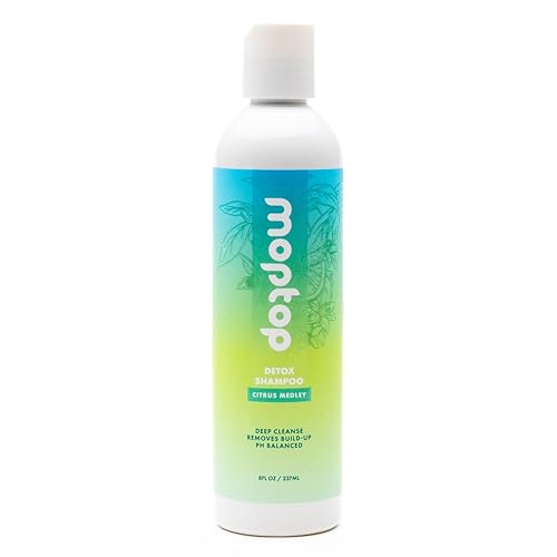 MopTop Detox Shampoo - Scalp Clarifying Shampoo for Build Up, Hard Water, Dirt & Oil, Sulfate & Paraben Free Hair Care for All Hair Types - Thin
