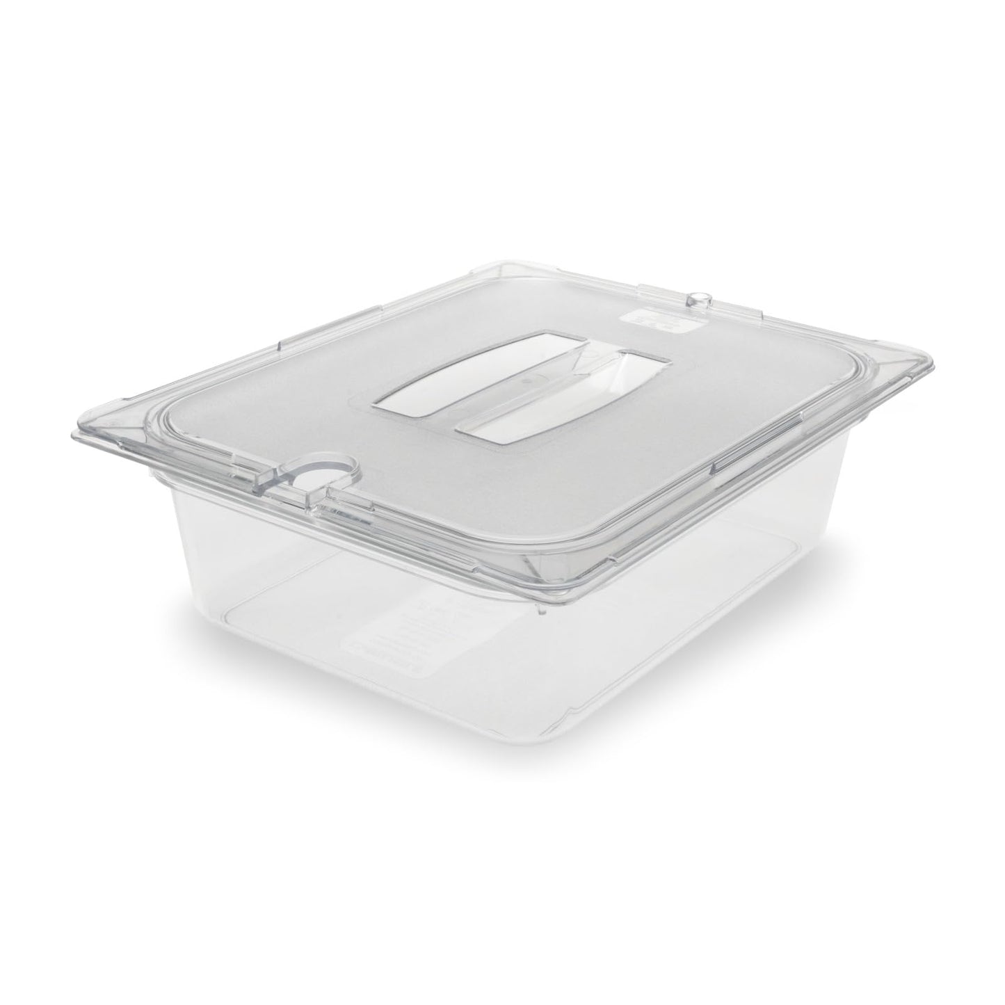 Carlisle FoodService Products Storplus 1/2-Size Food Pan for Catering, Buffets, and Restaurants, Polycarbonate, 4 Inches Deep, Clear
