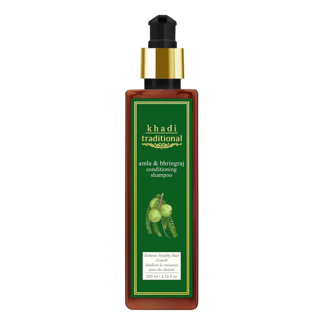 Khadi Traditional Natural Hair Care Shampoo Set, Coconut Milk, Amla & Bhringraj, Honey & Almond, With Herbal Extracts (Amla & Bhringraj)