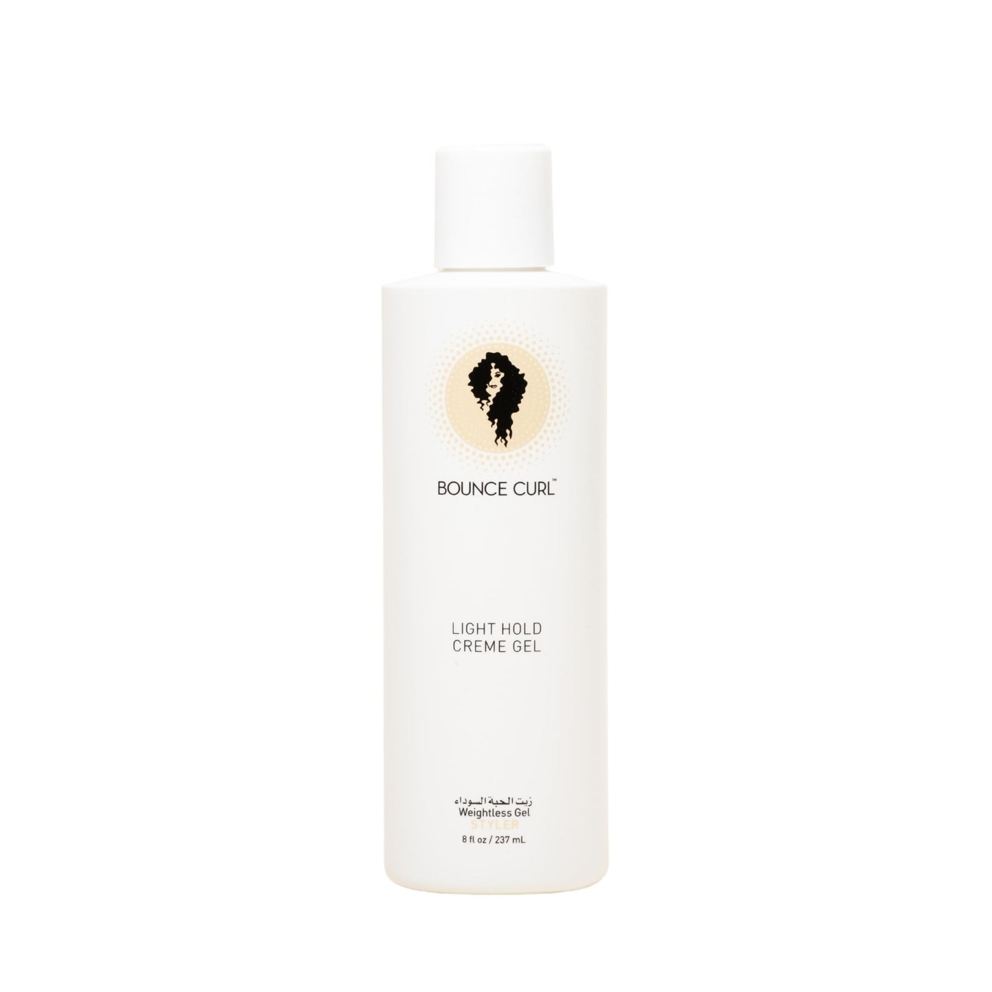 Bounce Curl Light Hold Creme Gel for Wavy and Curly Hair, Aloe and Jojoba Formula, Frizz Control, Silicone Free, Sulfate Free, Vegan, 8 oz