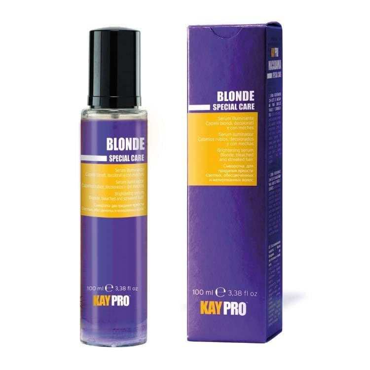 KAYPRO BLONDE - Streaked Hair- SHAMPOO 350ML+CONDITIONER 350ML+ SERUM100ML - SET, Blue