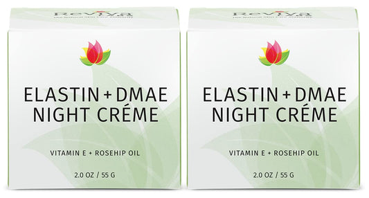 REVIVA LABS - Elastin + DMAE Night Créme 2PK (2.oz) Beauty & Personal Care Reviva Labs