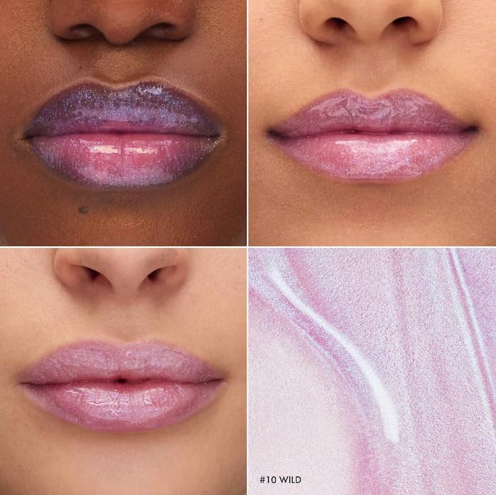 SEPHORA Collection Glossed Lip Gloss - 10 Wild (clear with blue-violet duochrome pearls) 0.16 oz / 5 mL
