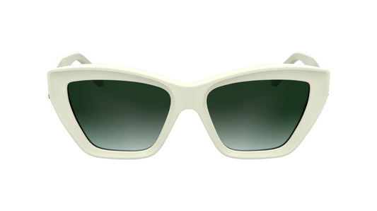 KARL LAGERFELD Women's Sunglasses KL6179S - White with Gradient Green Lens