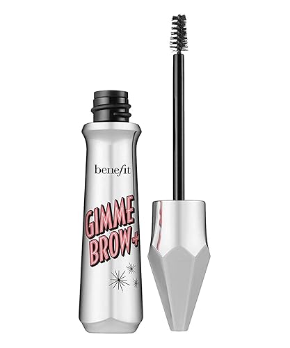 Benefit Gimme Brow+ Volumizing Fiber Gel, 4 Medium Warm Deep Brown, 1 Count