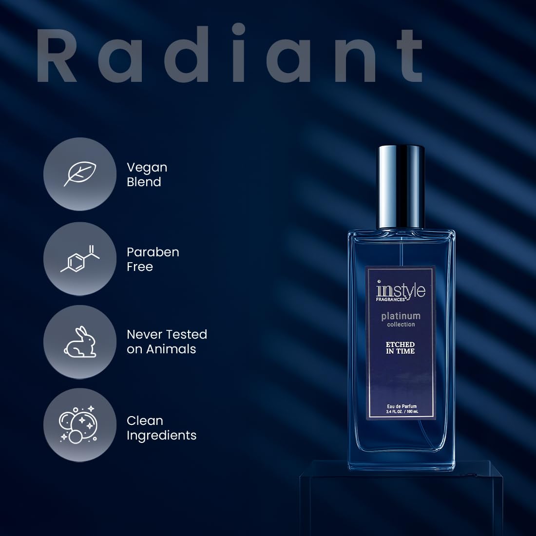 Instyle Fragrances Platinum Collection Etched in Time, Inspired by MFK’s Bacarat Roug.e 540, Premium Unisex Eau de Parfum, CLEAN, Vegan, Paraben-Free Beauty & Personal Care Instyle Fragrances