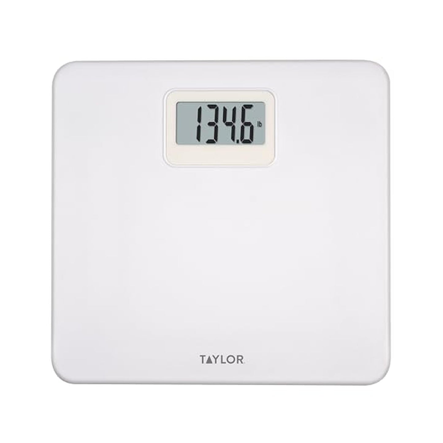 Taylor Digital Plastic Bathroom Scale, Scale for Body Weight, White