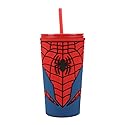 Bioworld Marvel Spider-Man Suit Up 20 oz Tumbler with Straw