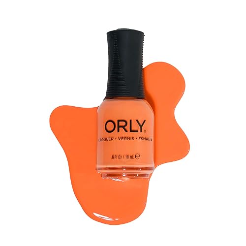 Orly Nail Polish Cowabunga ! | Limited Edited 1980s Collection |Neon Orange Creme | Long-Wearing, Quick Drying & Chip Resistant Formula | Salon-Like Beauty & Personal Care Orly