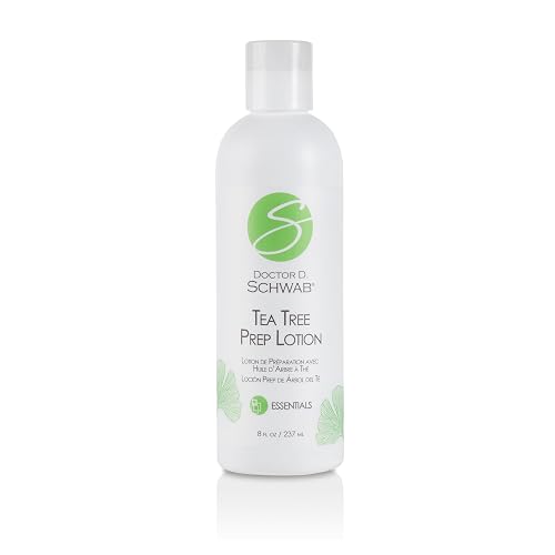 Doctor D. Schwab Tea Tree Prep Lotion - 8.4 oz (249 ml) - Purifying Skin Prep Treatment with Tea Tree Oil for Blemish-Prone and Oily Skin