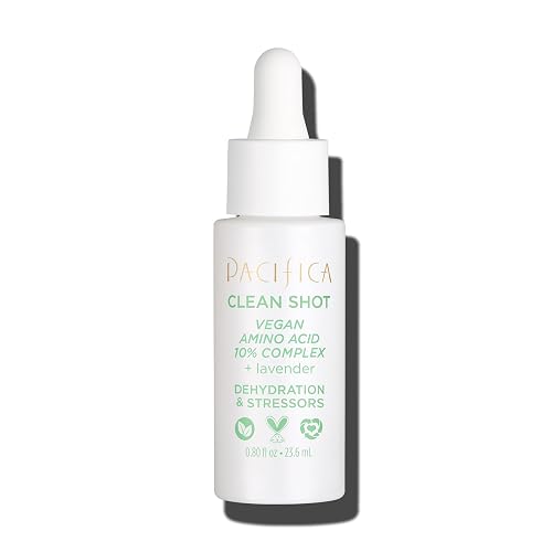 Face Serum by Pacifica - Clean Shot Vegan Amino Acid 10% Complex10% Solution l - Balancing Facial Serum for Oily & All Skin Types, Vegan