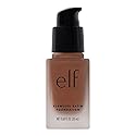 e.l.f. Flawless Satin Foundation, Lightweight & Medium Coverage, Semi-Matte Finish, Vegan & Cruelty-Free, Chocolate, 0.68 Fl Oz (20mL)