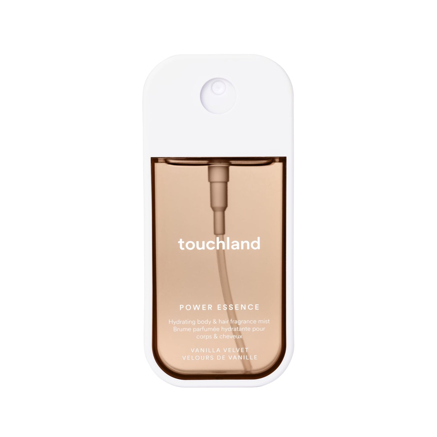 Touchland Hydrating Body & Hair Fragrance Mist, Vanilla Velvet, 2 FL. OZ. Travel Size Body Spray