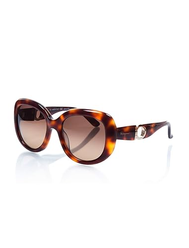 Salvatore Ferragamo Women's Gancino Sunglasses, Tortoise, One Size