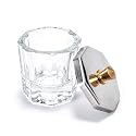 KADS Glass Bowl, 3.9 oz, Crystal Clear, Acrylic Nail Art Equipment Mixing Bowl with Lid, Dishwasher Safe, for Salon or Personal Use Beauty & Personal Care KADS
