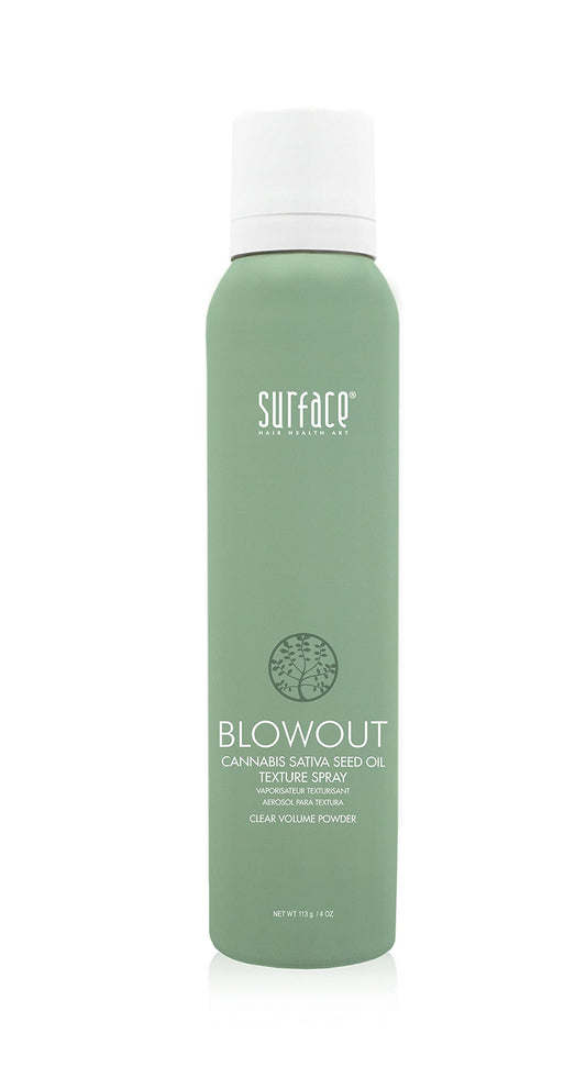 SURFACE Hair Blowout Hair Texture Spray for Women and Men, 4 oz - Heat Protecting, Volumizing Spray Lychee and Maracuja Oil - Premium Blowout Hair