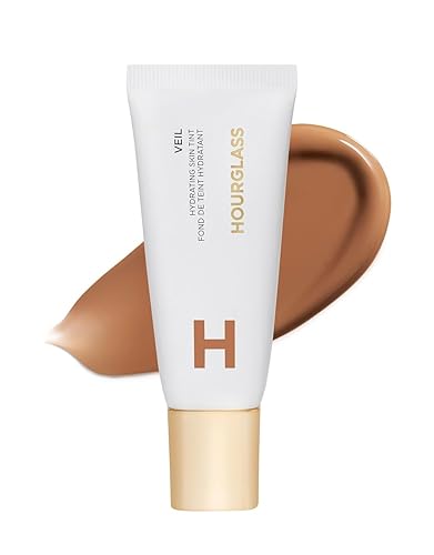 Hourglass Veil Hydrating Skin Tint, Dewy Tinted Moisturizer, Makeup and Skincare Benefits, Lightweight, Buildable Coverage, Vegan, Cruelty-Free