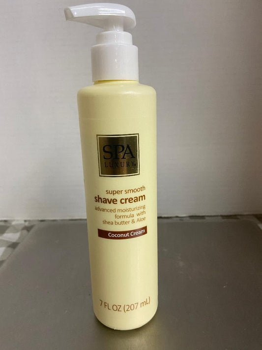 SPA LUXURY (NON Aerosol) Shave Cream Lotion Coconut Cream 2 EA 7 oz EA Beauty and Personal Care Spa Luxury