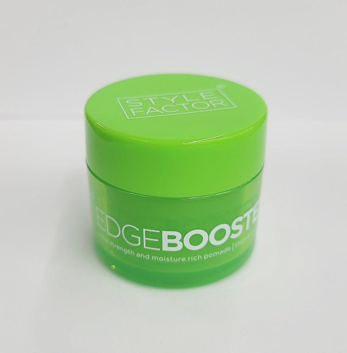 Style Factor Edge Booster Extra Strength and Moisture Rich Pomade 0.85oz Mini Travel Size (0.85oz, Pack of 1, Emerald)