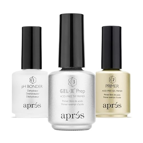 APRÉS Gel-X® Professional Nail Prep Bundle - Non-Acidic Primer, pH Bonder, Gel-X Prep, 15 ml Set Beauty & Personal Care APRÉS