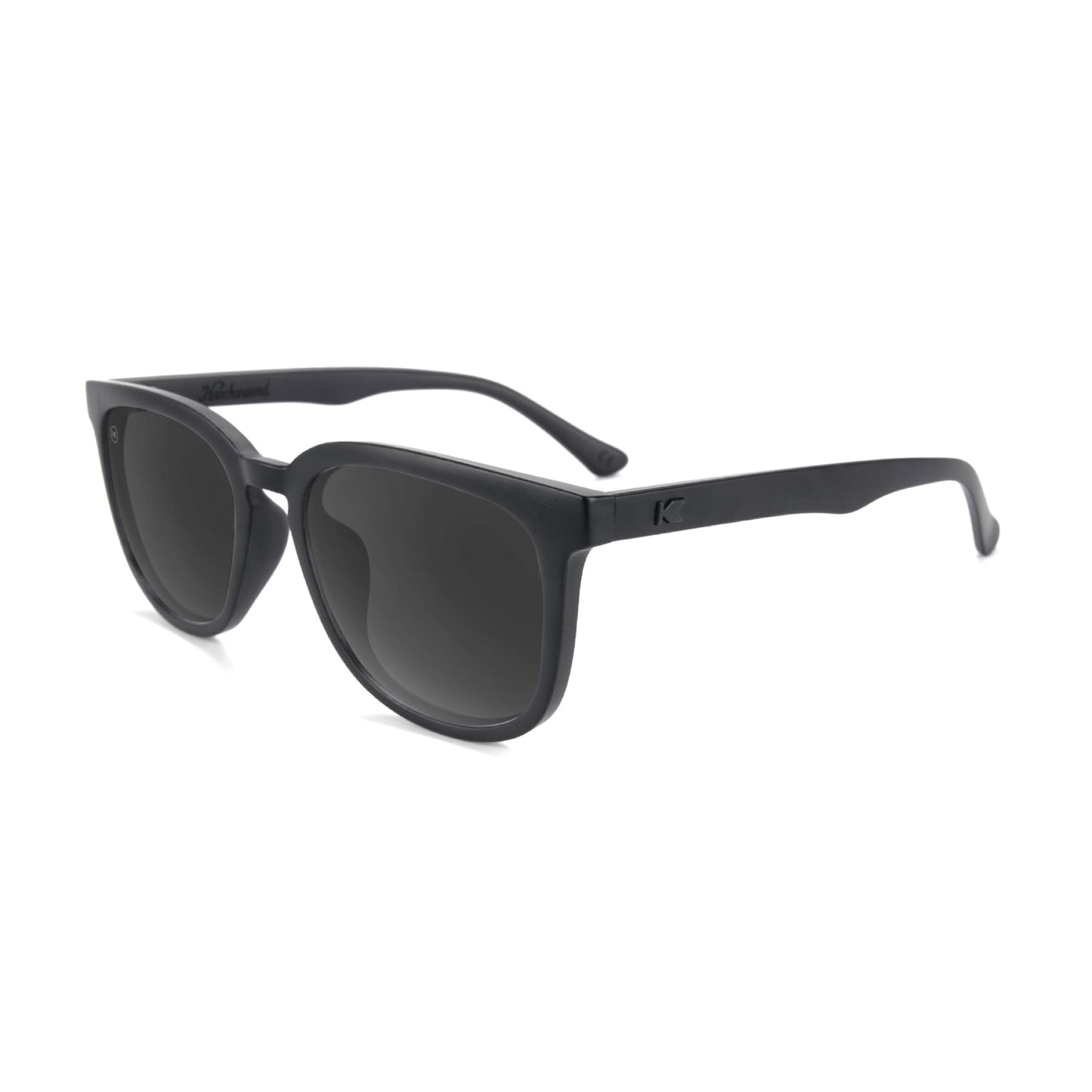 Knockaround Paso Robles Polarized Sunglasses for Women & Men - Impact Resistant Lenses & Full UV400 Protection, Black on Black Frames/Black Lenses