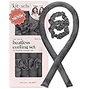 Kitsch Holiday Gift Silk Heatless Hair Curler | Heatless Curling Rod Headband | Satin Heatless Curling Set for Hair | Perfect Heatless Curls