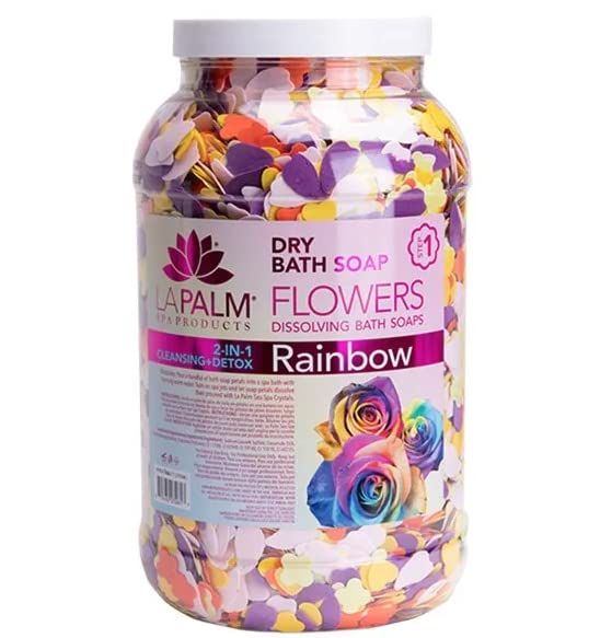 Lapalm | Dry Bath Soap Flowers | Rainbow | 1 Gallon Beauty & Personal Care Generic