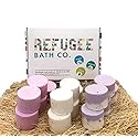 Refugee Bath Co. Variety Pack Bath Bombs 3.0 oz. Each Cocoa Butter Support Refugee Employment in USA(Variety 15 Pack: Serenity)