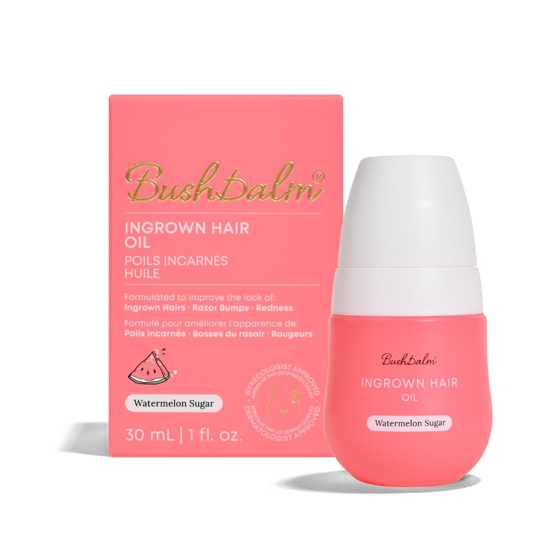 Bushbalm Ingrown Hair Oil - Helps Prevent and Repair Skin from Ingrown Hairs, Razor Burn & Underarm Bumps - Soothe Skin from Post Shave Itchiness Beauty and Personal Care Bushbalm