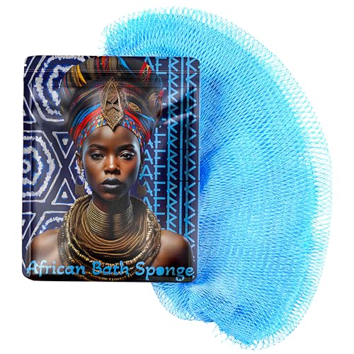 African Net Sponge, Premium Authentic Exfoliating Body Scrubber, Extra Long Stretch Bath Sponge for Shower, Deep Exfoliating Washcloth for Smooth Beauty and Personal Care AFRIKI Default Title
