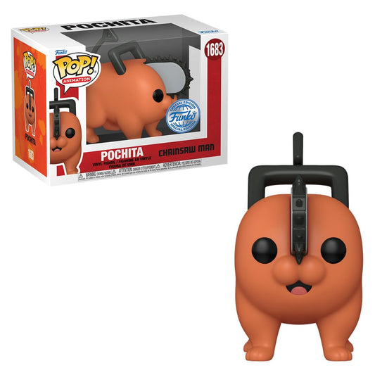 Funko Pop! Animation: Chainsaw Man Exclusive Pochita Vinyl Figure, 3.75 inches