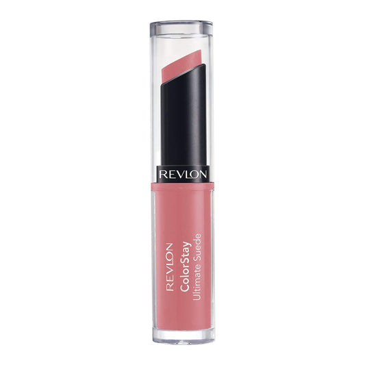 REVLON Lipstick, ColorStay Ultimate Suede Lipstick, High Impact Lip color with Moisturizing Creamy Formula, Infused with Vitamin E, 025 Socialite