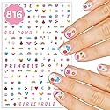 xo, Fetti Kids Nail Stickers - 816 Decals | Birthday Girl Party Favors, DIY Home Activity, Gift, Cute Nail Transfer, Groovy, Princess, Girl Power