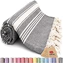 Bazaar Anatolia Turkish Beach Towel - 100% Cotton, Quick Dry, Sand Free Towel for Bathroom, Yoga, Restorative Practice - Oversized 71x39 Inches…