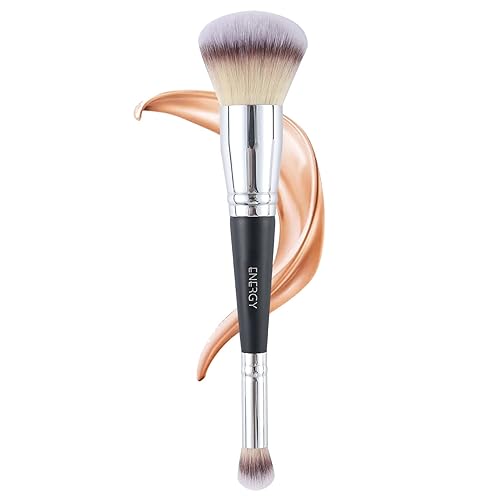 ENERGY Foundation Brushes for Liquid Foundation Makeup Brushes Dual-ended Foundation Brush Concealer Brush Under Eye Ideal for Liquid, Cream