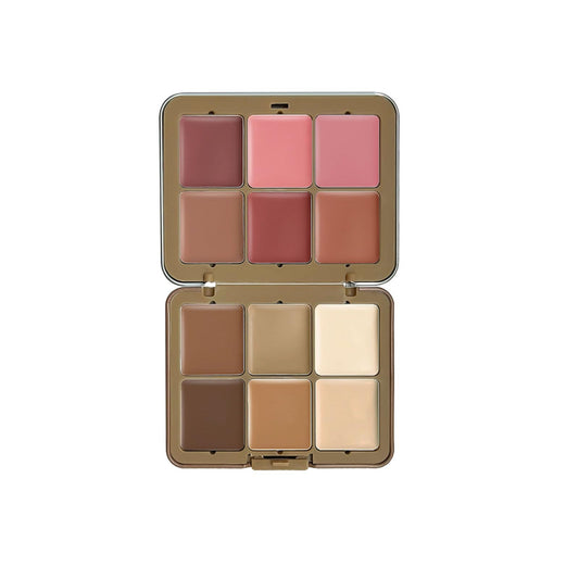 12-Color Cream, 2-in-1 Concealer & Contour Cream for Refined Makeup
