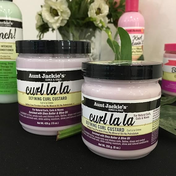 Aunt Jackies Curl La La Defining Curl Custard 15 Ounce Jar (443ml) (2 Pack)