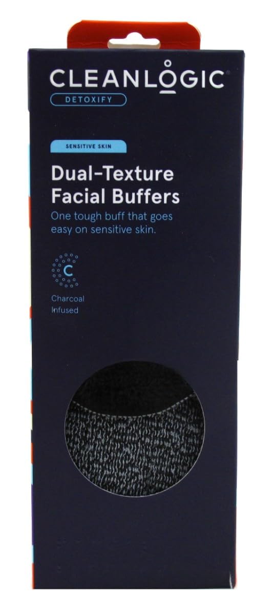 Clean Logic Detoxify Dual Texture Facial Buffers (Pack of 3)