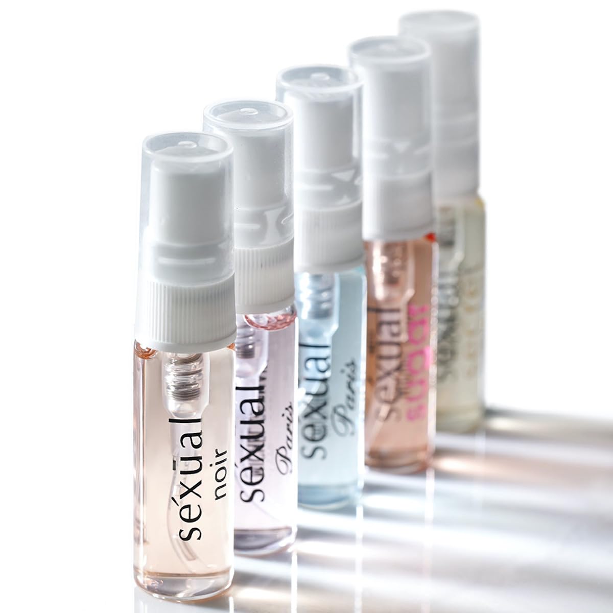 Michel Germain Sexual Discovery Set for Her, Women's Perfume, 5 x 0.07 Fl Oz Vials, Floral & Gourmand Perfumes for Her