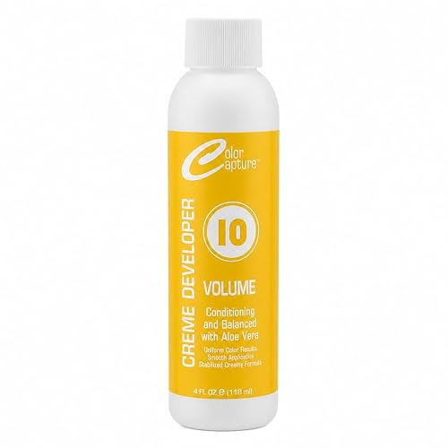 COLOR CAPTUR 10 Volume Cream Hair Developer - Color Activator for Toning & Glossing | Paraben-Free, Cruelty-Free, Made in USA | ISO & GMP Certified |