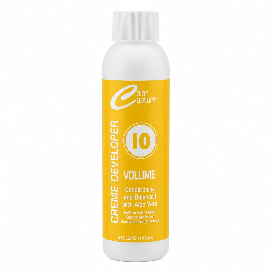 COLOR CAPTUR 10 Volume Cream Hair Developer - Color Activator for Toning & Glossing | Paraben-Free, Cruelty-Free, Made in USA | ISO & GMP Certified |