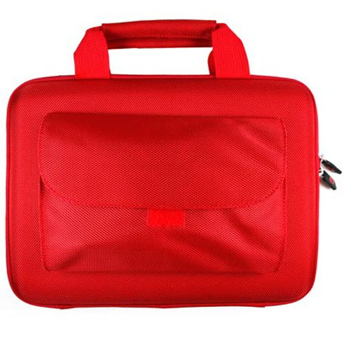 Kroo USA Cube Case with Pocket for Netbook up to 10in (Red)