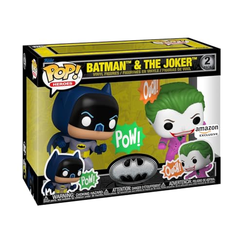 Funko POP! Heroes: Batman's 85th Anniversary - Joker/Batman, 2-Pack - DC Comics - Collectable Vinyl Figure - Gift Idea - Official Merchandise…