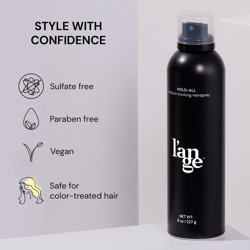 L'ANGE HAIR Hold-All Medium Working Hairspray | Brushable Hairspray | Touchable Finish & Flexible Hold | Hair Sprays For Women | Humidity Resistance
