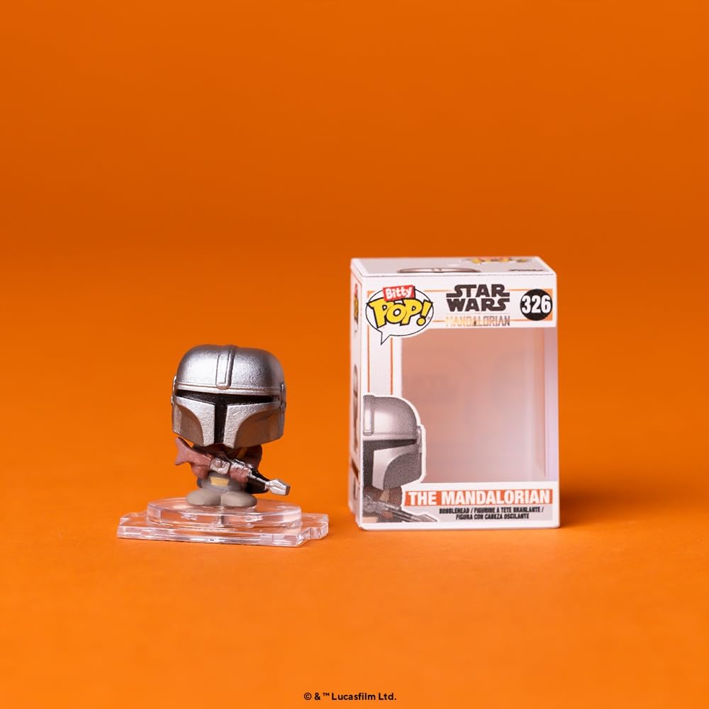 Funko Bitty POP! Mandalorian 4 Pack - The Mandalorian, Bitty POP! Kuiil, Bitty POP! Offworld Jawa, and a Mystery Bitty POP! Figure and A Surprise…