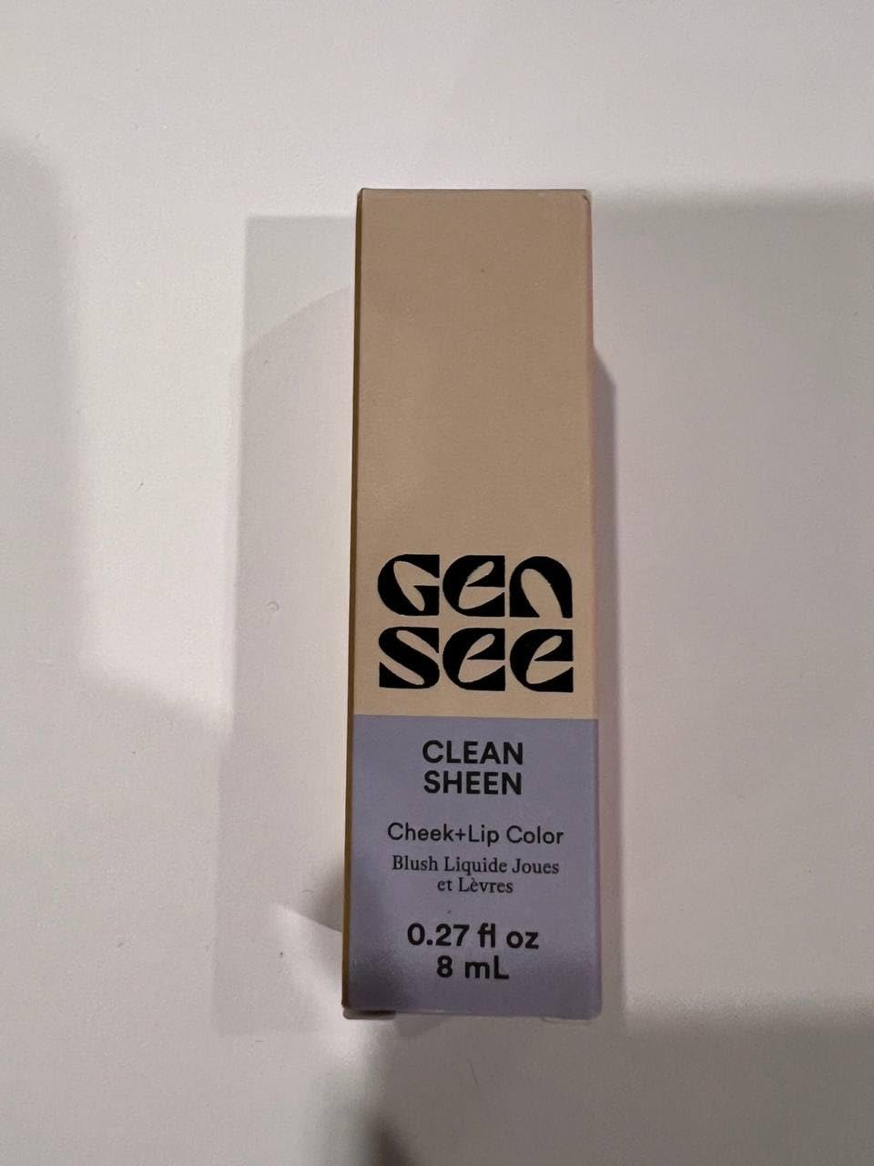 Gen See Clean Sheen Cheek + Lip Color - Lychee, 0.27 Fl Oz (Pack of 1)