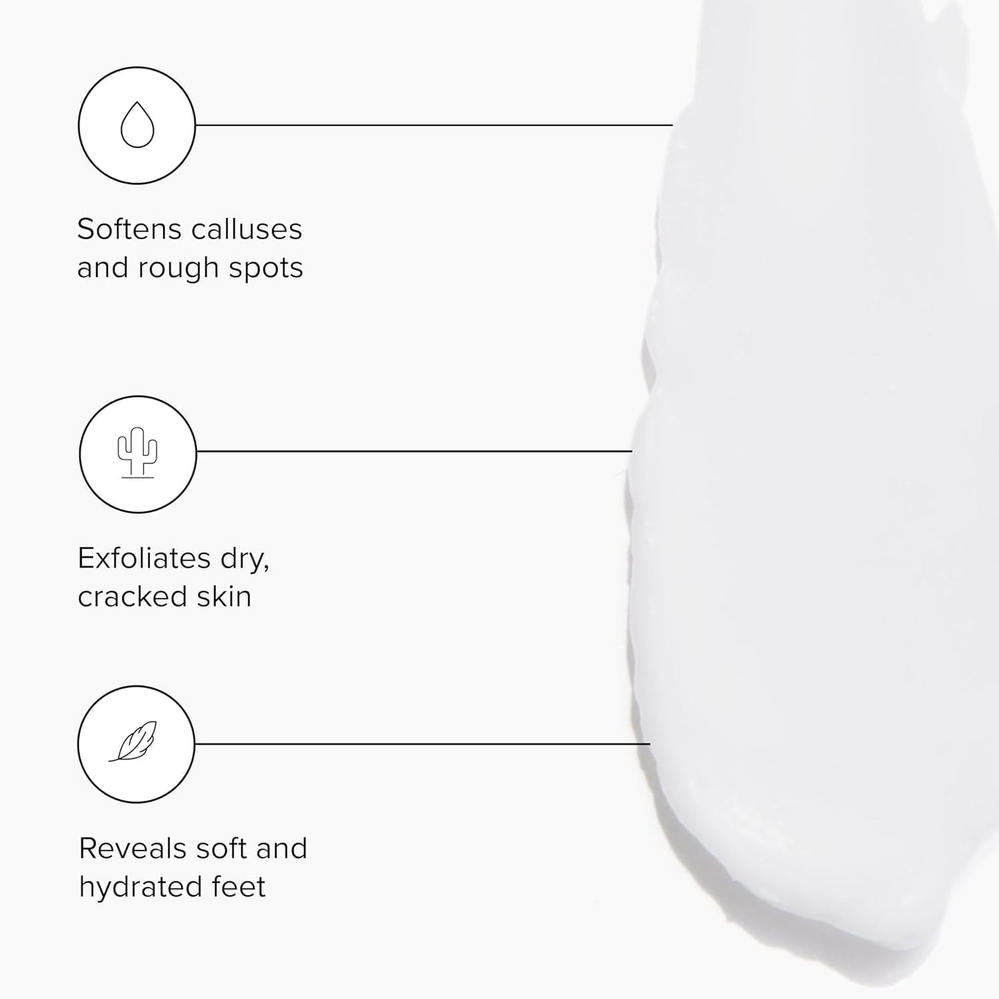 DRMTLGY Concentrated Foot Cream for Dry Cracked Heels - Heel Cream & Foot Lotion for Dry Cracked Feet -Dry Feet Treatment for Women & Men