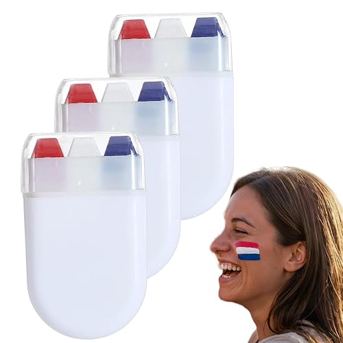 Face Paint Stick, Washable National Flag Face Paint Stick for 2026 Football Rugby Baseball Soccer, Eye Black Face & Body Paint for Outdoors Game